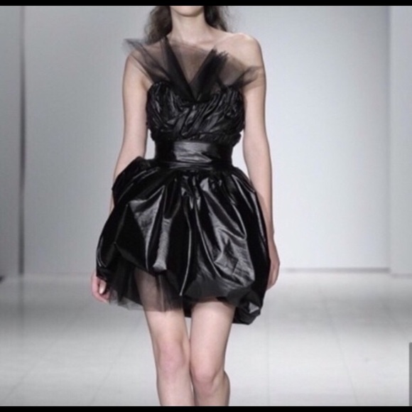 Alicia Czarniecka Mini Dress Taffeta RARE Small - Picture 7 of 7